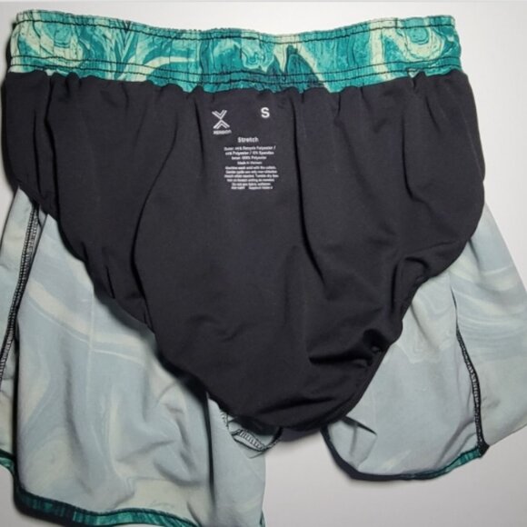 Xersion Womens Stretch Mulicolored Green Athletic Running Shorts Size Small - Picture 5 of 14